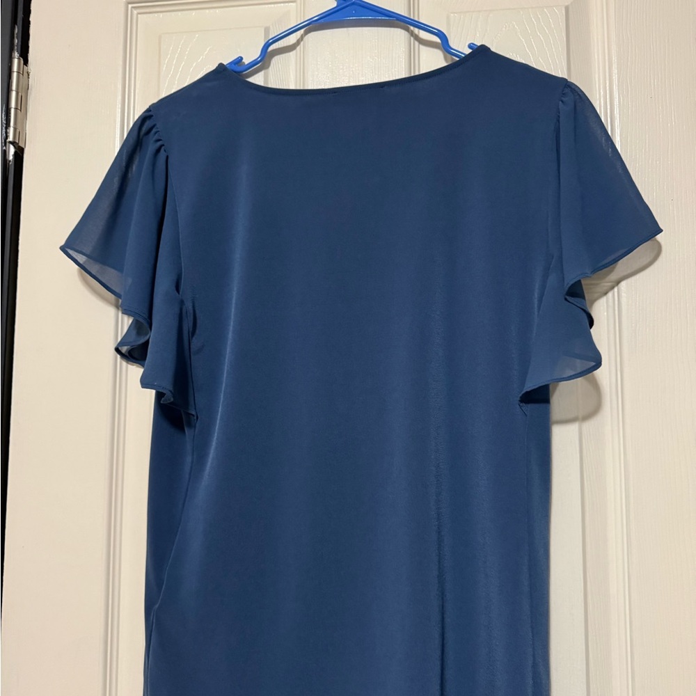 Elegant Blue Women's Top